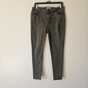 FAT FACE Women’s Khaki Green Skinny Pants Cotton Blend US 10
